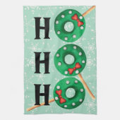 Kerstkoekjes Funny Ho Ho Snowflake Dish Theedoek (Verticaal)