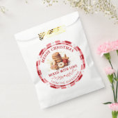 Kerstkoekjes gebakken met liefdestassen bedankzakje (Gezegeld)