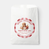 Kerstkoekjes gebakken met liefdestassen bedankzakje (Voorkant)