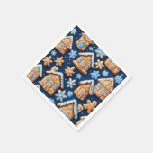 Kerstkoekjes gember broodman Wintervakantie Servet (Hoek)