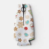 kerstkoekjes gepatterd flesjeskoeler (Achterkant)