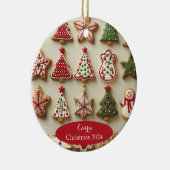 Kerstkoekjes Gepersonaliseerd Ornament (Rechts)