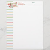 Kerstkoekjes gepersonaliseerd recept letterhead (Voorkant)