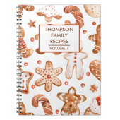 Kerstkoekjes gepersonaliseerd recept notitieboek (Voorkant)