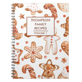 Kerstkoekjes gepersonaliseerd recept notitieboek