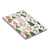 Kerstkoekjes gepersonaliseerd recept notitieboek (Rechterzijde)