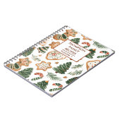 Kerstkoekjes gepersonaliseerd recept notitieboek (Linkerzijde)