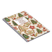Kerstkoekjes gepersonaliseerd recept notitieboek (Rechterzijde)