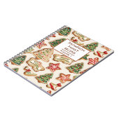 Kerstkoekjes gepersonaliseerd recept notitieboek (Linkerzijde)