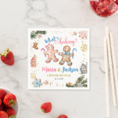 Kerstkoekjes Geslacht Onthullen Papieren servetten (Insitu)