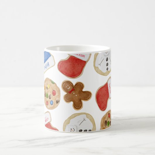 Kerstkoekjes Gingerbread Man Aangepaste Naam Koffiemok (Center)