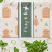 Kerstkoekjes Gingerbread Man gepersonaliseerd Theedoek (Gevouwen)