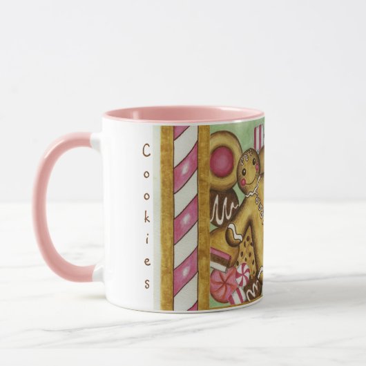 Kerstkoekjes Gingerbread Man Koffie Mok (Links)