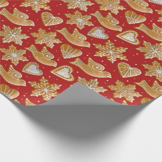 Kerstkoekjes | Gingerbread Medovniky Cadeaupapier (Hoek)