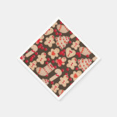 Kerstkoekjes Gingerbread Uitruilfeestje Servetten (Hoek)