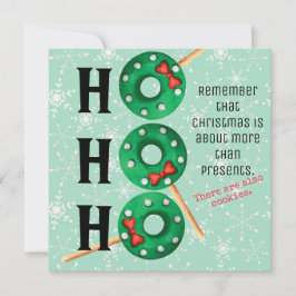 Kerstkoekjes Grappig Ho Ho Ho Kerstkaart