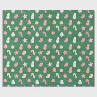 Kerstkoekjes Groen Cadeaupapier