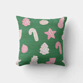 Kerstkoekjes Groen Sierkussen