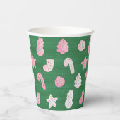 Kerstkoekjes Groenboek Cups Papieren Bekers (Achterkant)