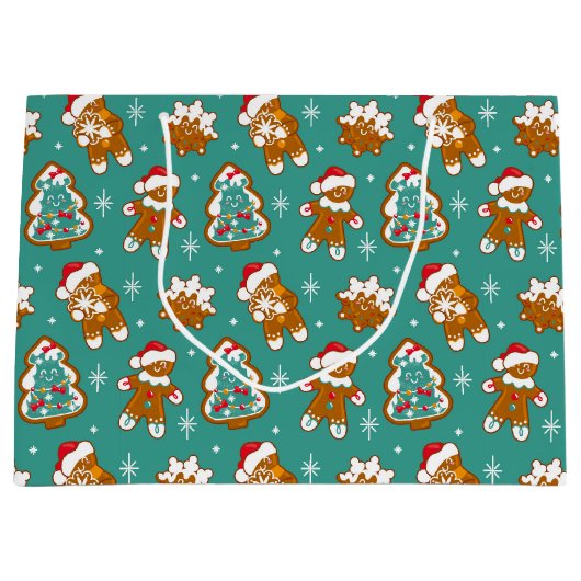 kerstkoekjes groot cadeauzakje (Voorkant)