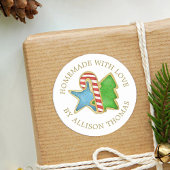 Kerstkoekjes Handgemaakt met Liefde Label