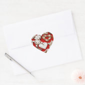 kerstkoekjes hart sticker (Envelop)