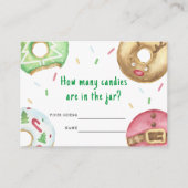 Kerstkoekjes - Hoeveel snoepjes spel Informatiekaartje (Voorkant)