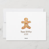 Kerstkoekjes Holiday Kaart (Achterkant)