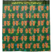 Kerstkoekjes - Holiday Showgordijn Douchegordijn (Voorkant)