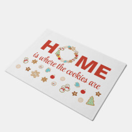 Kerstkoekjes HOME is waar de koekjes zijn Deurmat
