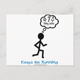 Kerstkoekjes Houden Me Gaande Feestdagenkaart