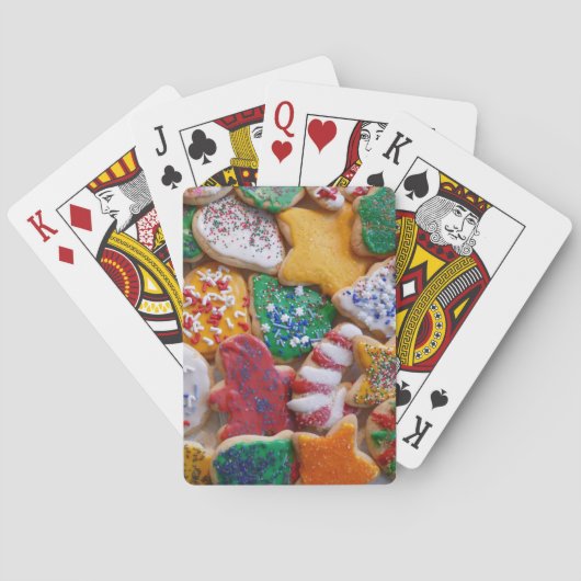 Kerstkoekjes I Kleurrijke Kerstbakkerij Pokerkaarten (Achterkant)