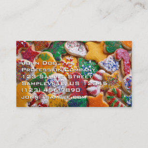 Kerstkoekjes I Kleurrijke Kerstbakkerij Visitekaartje
