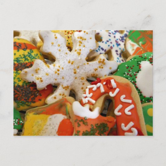 Kerstkoekjes II Colorful Holiday Baking Briefkaart (Voorkant)