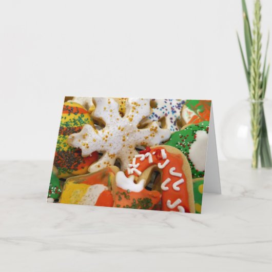 Kerstkoekjes II Colorful Holiday Baking Feestdagen Kaart (Voorkant)