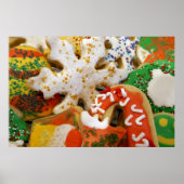Kerstkoekjes II Colorful Holiday Baking Poster (Voorkant)