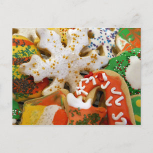 Kerstkoekjes II Kleurrijke Kerstbakkerij Briefkaart