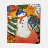 Kerstkoekjes III Colorful Holiday Baking Keramisch Ornament (Links)