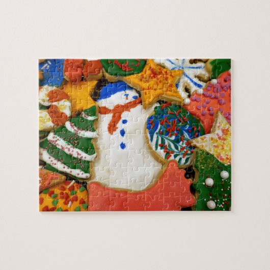 Kerstkoekjes III Colorful Holiday Baking Legpuzzel (Horizontaal)