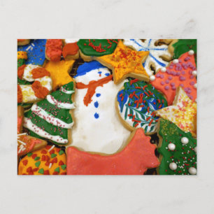 Kerstkoekjes III Kleurrijke Kerstbakkerij Briefkaart