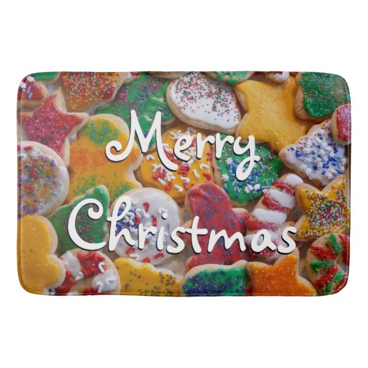 Kerstkoekjes, ik Colorful Holiday Baking Badmat (Voorkant)
