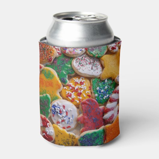 Kerstkoekjes, ik Colorful Holiday Baking Blikjeskoeler (Blikje Voorkant)