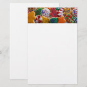 Kerstkoekjes, ik Colorful Holiday Baking Briefpapier (Voorkant / Achterkant)
