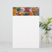 Kerstkoekjes, ik Colorful Holiday Baking Briefpapier (Staand voorkant)