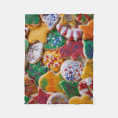 Kerstkoekjes, ik Colorful Holiday Baking Fleece Deken (Voorkant)