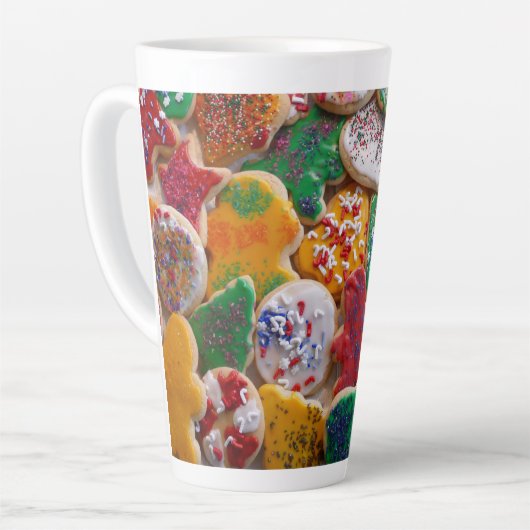 Kerstkoekjes, ik Colorful Holiday Baking Latte Mok (Linkerhoek)