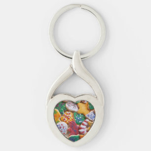 Kerstkoekjes, ik Colorful Holiday Baking Sleutelhanger