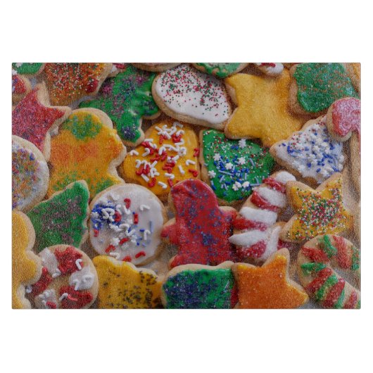 Kerstkoekjes, ik Colorful Holiday Baking Snijplank (Voorkant)
