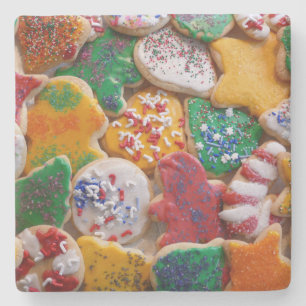 Kerstkoekjes, ik Colorful Holiday Baking Stenen Onderzetter