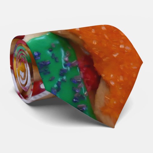 Kerstkoekjes, ik Colorful Holiday Baking Stropdas (Opgerold)